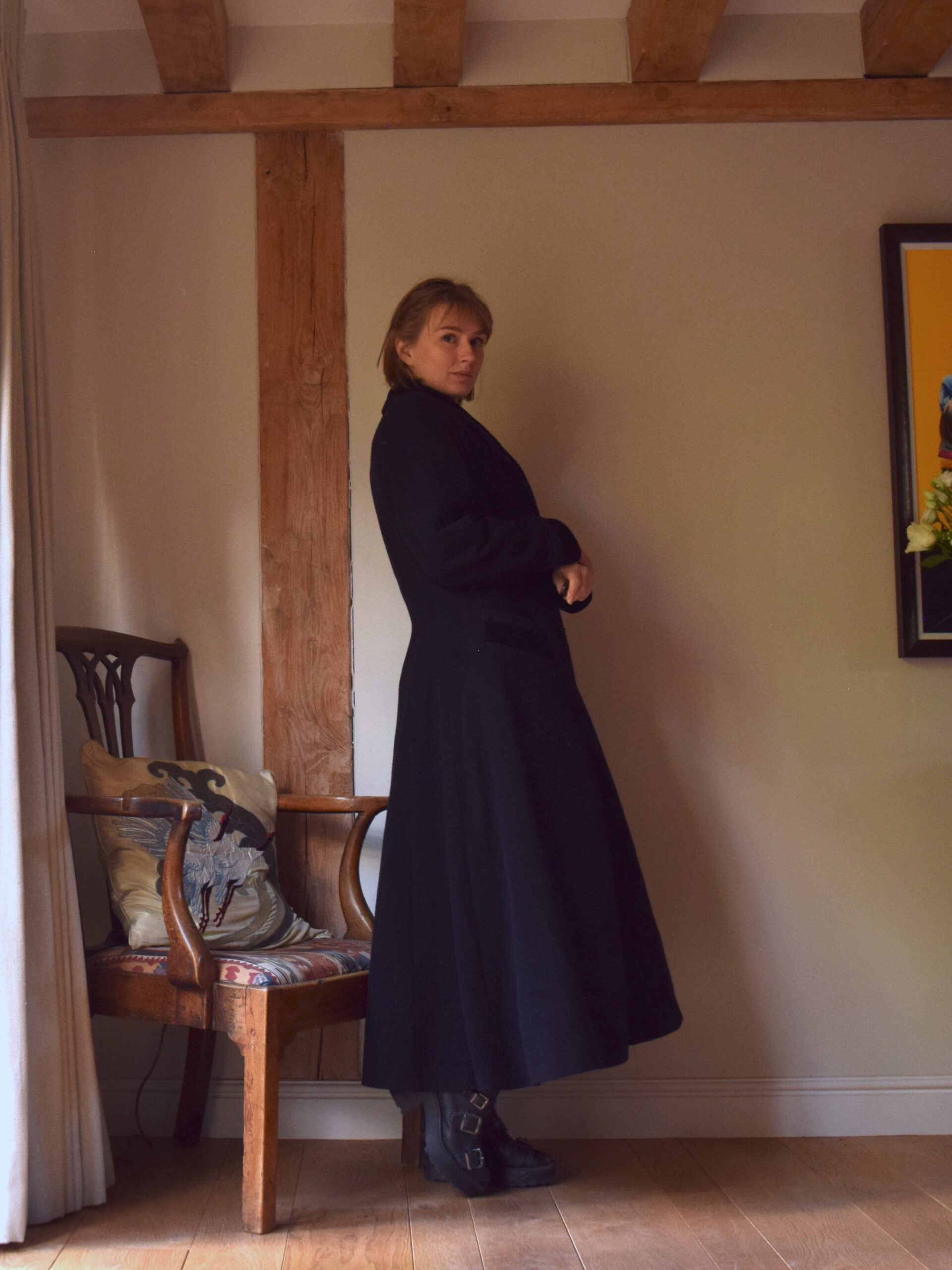 Laura ashley store black coat