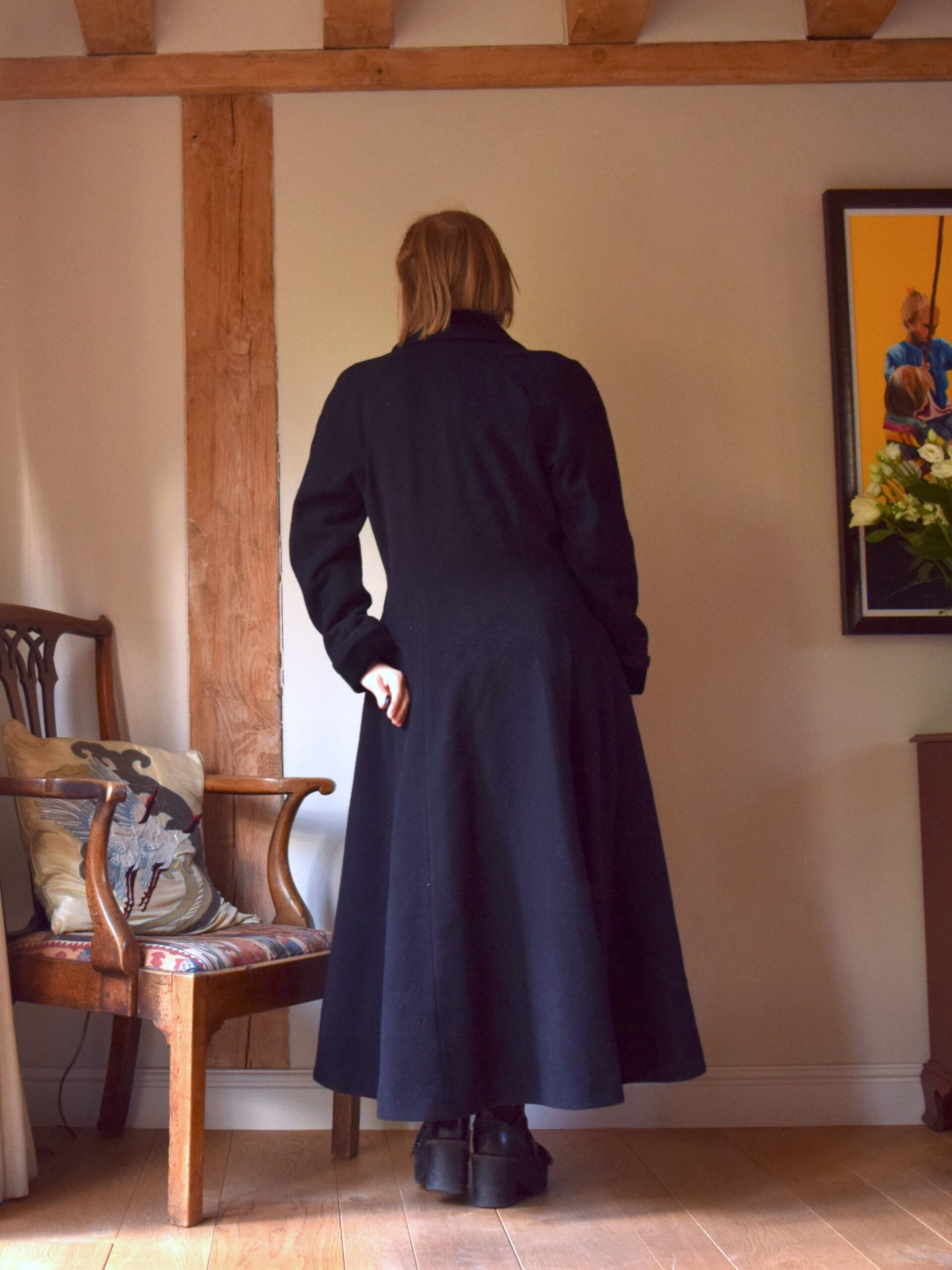 Laura ashley clearance black coat