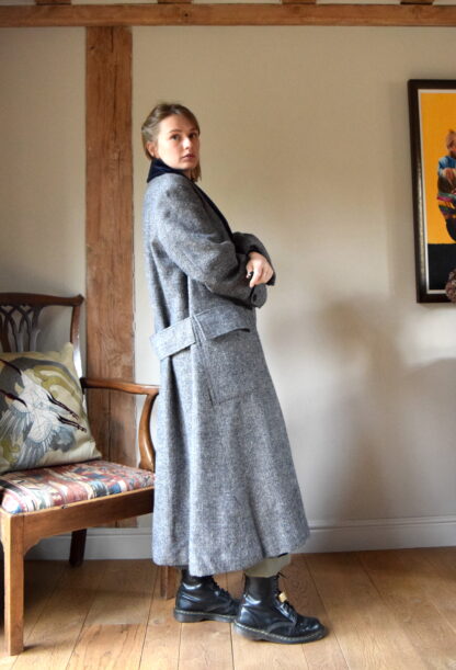 Laura Ashley Welsh Tweed and Velvet Coat. Medium - Image 2